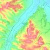 Beaumont-sur-Lèze topographic map, elevation, terrain