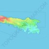 Lampedusa topographic map, elevation, terrain
