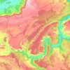 Sargentes de la Lora topographic map, elevation, terrain