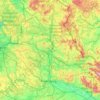Alto Palatinado topographic map, elevation, terrain