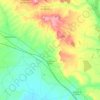 Paredes de Nava topographic map, elevation, terrain