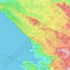 Provincia di Trieste topographic map, elevation, terrain