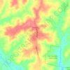 Foxfire topographic map, elevation, terrain