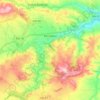 Aïn Laloui topographic map, elevation, terrain