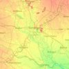 Gorakhpur topographic map, elevation, terrain