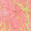Litang County topographic map, elevation, terrain