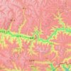 Nang County topographic map, elevation, terrain