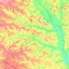 Wilkinson County topographic map, elevation, terrain