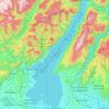 Lake Garda topographic map, elevation, terrain