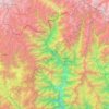 Lhuntse District topographic map, elevation, terrain