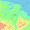 Аллаиховский улус topographic map, elevation, terrain