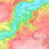 Saale-Ilm-Platten bei Bad Kösen topographic map, elevation, terrain