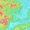 黄坛镇 topographic map, elevation, terrain