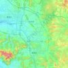 Gangcheng District topographic map, elevation, terrain