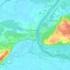Hohenwutzen topographic map, elevation, terrain