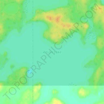Anson Lake topographic map, elevation, terrain