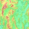 Provincia de Chiang Rai topographic map, elevation, terrain