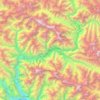 Hunza River topographic map, elevation, terrain