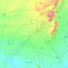 Jaipur topographic map, elevation, terrain