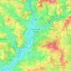 Toulon-sur-Arroux topographic map, elevation, terrain