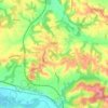 Habas topographic map, elevation, terrain