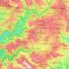 West Jerusalem topographic map, elevation, terrain