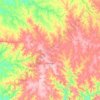 Santiago topographic map, elevation, terrain