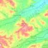 Pollenza topographic map, elevation, terrain