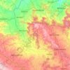 Kamareddy topographic map, elevation, terrain
