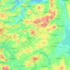 Comté de Tyrone topographic map, elevation, terrain
