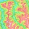 Großarl topographic map, elevation, terrain