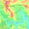 Brassall topographic map, elevation, terrain