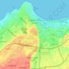 El Jadida topographic map, elevation, terrain