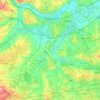River Loddon topographic map, elevation, terrain