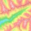 Prettau - Predoi topographic map, elevation, terrain