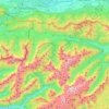 Kranjska Gora topographic map, elevation, terrain