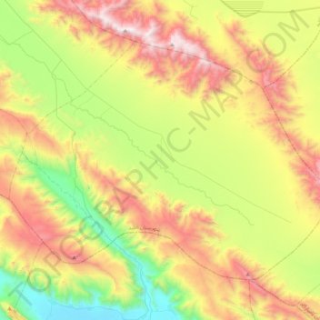 دهستان احمدآباد topographic map, elevation, terrain