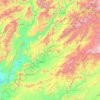 Uruzgan Province topographic map, elevation, terrain