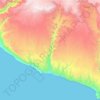 Atico topographic map, elevation, terrain
