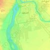 Khartoum topographic map, elevation, terrain