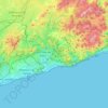 Garraf topographic map, elevation, terrain