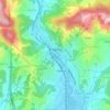 Krapina topographic map, elevation, terrain