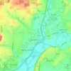 Salford Priors CP topographic map, elevation, terrain