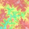 Balingup topographic map, elevation, terrain