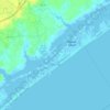Surf City topographic map, elevation, terrain