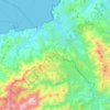 Communauté de communes de l'Île-Rousse - Balagne topographic map, elevation, terrain