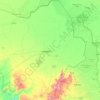 Borno topographic map, elevation, terrain