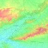 Burhanpur topographic map, elevation, terrain