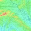 Comitat de Koprivnica-Križevci topographic map, elevation, terrain