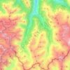 Orsières topographic map, elevation, terrain